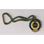 Horseracing, Royal Ascot, enamel badge for Ascot Private Stand 1954, with original cord still