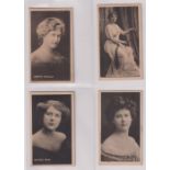 Cigarette cards, USA, Moore & Calvi, Actresses, 'L' size, b/w, ref N456-2, with captions, 21