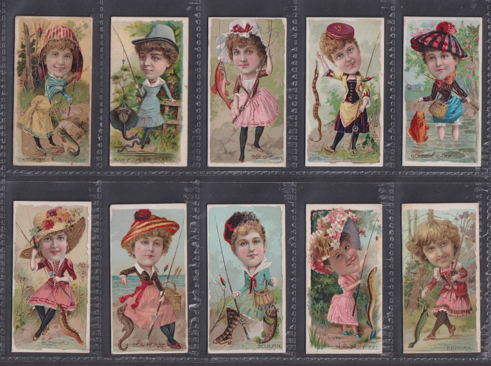 Cigarette cards, USA, Duke's, Fishers & Fish (40/50) (6 fair, rest gd) (40) - Image 3 of 8