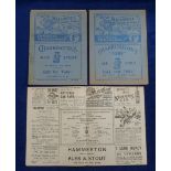 Football programmes, 3 Millwall home programmes, 1937/38 v Crystal Palace 4 Sept 37 (tc), Gillingham