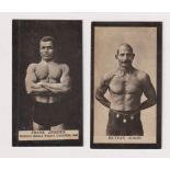 Cigarette cards, Taddy, Wrestlers, set of two cards, Frank Crozier & Buttan Singh (gd) (2)