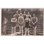 Postcard, Olympics, Antwerp 1920, RP of English Water Polo Team, Gold Medallists, Sydney Smith,