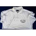 Boxing, a Danny Williams white signed shirt with the words 'Danny Williams The Man Who Stopped