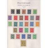 Stamps, Collection of mint German stamps, 1945-1987, housed in 4 blue hingeless Lighthouse albums.