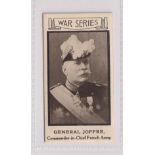 Cigarette card, Tetley & Sons, Leeds, War Portraits, type card, no 18, General Joffre (vg) (1)