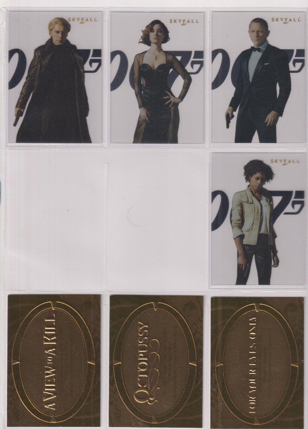 James Bond, 50th Anniversary Trading Cards Gold Cards (set of 198), Skyfall silhouette (4), Gold - Image 9 of 37