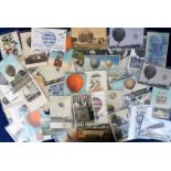 Postcards, Aviation, a mixed collection of approx. 55 Balloon cards, inc. The Pommern Prize