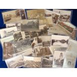 Postcards, Northamptonshire, a collection of approx. 40 cards inc. RPs of Whatton Village, Stables