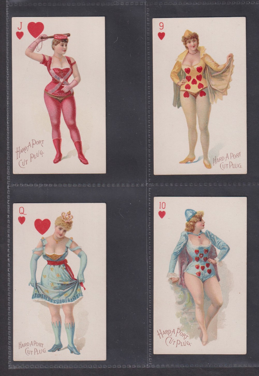 Cigarette cards, USA, Moore & Calvi, Beauties, Playing Card Inset, Set 3, 'Hard A Port' brand issue, - Image 5 of 26