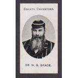 Cigarette card, Taddy, County Cricketers, type card, Dr. W. G. Grace (gd) (1)