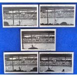 Postcards, Tennis, candid RP, Centre Court Wimbledon 1921 Women's Double Semi, Mens Final Tilden v