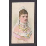 Cigarette card, Taddy, Royalty, Actresses & Soldiers, type card, Czarina of Russia (vg) (1)