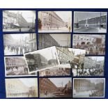 Postcards, a good RP selection of 14 Huntley and Palmers Biscuit Factory Reading with surrounding