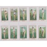 Cigarette cards, Wills (Australia), Australian & English Cricketers (Numbered) (set, 25 cards) (gd/