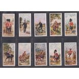 Trade cards, E. Woodhead & Sons, Types of British Soldiers (set, 25 cards) (vg/ex)
