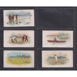Trade cards, CWS, British Sports Series, 5 cards all with 'CWS Tinned Rabbits' backs,