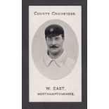 Cigarette card, Taddy, County Cricketers, Northamptonshire, type card, W. East (vg) (1)