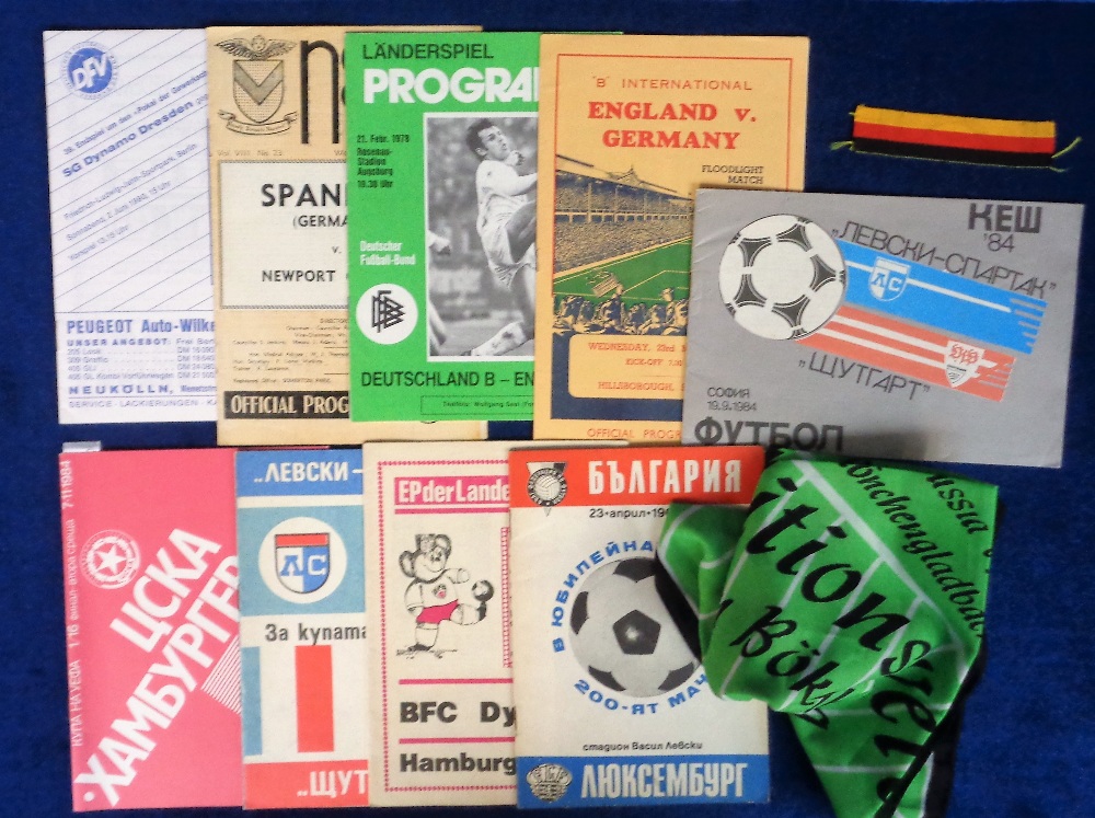 Football memorabilia, East & West German selection, 20+ items, 1950's onwards inc. programmes, - Image 2 of 3