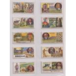 Cigarette cards, Smith's, Battlefields of Great Britain (set, 50 cards) ALL with matching 'Smith's