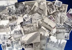 Photographs, Cycling, an unusual collection of snapshots and photographs, many of the Tour of