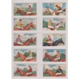 Cigarette cards, Horseracing, 5 sets, Anstie, Racing Series (1-25) & (26-50) (25 cards in each