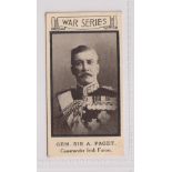 Cigarette card, A. Stevenson, War Portraits, type card, no 35, General A. Paget (vg) (1)