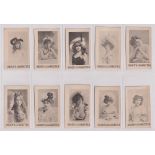 Cigarette cards, Ogden's, Beauties, Green Net Back (b/w) (set, 66 cards) (gd)