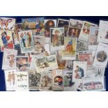 Postcards, Comic, a military (WW1) comic selection of approx. 40 cards. Artists include A.E, G.E