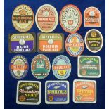 Beer labels, a selection of 15 labels from Sergeant's of Brigg and Hemingway of Leeds, various