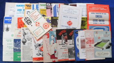 Football programmes, selection, 1940's onwards including several big match issues, noted Arsenal v
