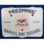 Ephemera, Whist, a celluloid advertising whist marker for Freeman's Darvel Bay Segars, a pretty item