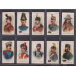 Cigarette cards, USA, ATC, Military Uniforms A (16/25) (1 fair, rest gen gd) (16)