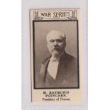 Cigarette card, Themans, War Portraits, type card, no 32, M. Raymond Poincare (vg) (1)