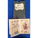 Collectables, small German book of pre designed and hand coloured scraps 'Bilder Gaubereien' with