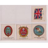 Tobacco silks, Muratti, Regimental Badges, Series B (4-18, Different), 'L' size (set, 15 silks),