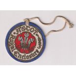 Horseracing, Royal Ascot, a card Royal Enclosure badge for 1895, with original cord attached (gd)