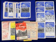 Football programmes, Millwall, home & away programmes, 1957/58, 56 programmes, homes (32)