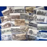 Postcards, Gloucestershire, a collection of approx. 32 cards, with RPs inc. Rodborough Fort, Stroud,