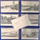 Postcards, Rail, a scarce railway officials selection of 7 cards with correspondance backs for the