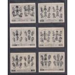 Trade cards, Barratt's, Football Team Folders, 14 different inc. Ayr Utd, Leeds, Portsmouth,