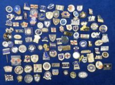 Football badges, Millwall FC, a collection of approx. 100 different enamel badges, mostly 1980's