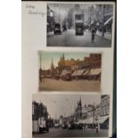 Postcards/Photographs, a collection in modern album of approx. 100 photographs and postcards of