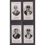 Cigarette cards, Taddy, County Cricketers, Worcestershire, 4 cards, E Arnold, R Burrows, Mr G N