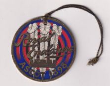 Horseracing, Royal Ascot, a card Royal Enclosure badge for 1898, with original cord attached (gd)