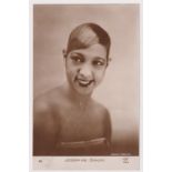 Postcard, Josephine Baker, RP, photo by Henri Manuel, issued by Noyer No.66, message to reverse