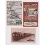 Postcards, Rail, a selection of 3 railway poster ads, inc. 'England's Garden Isle' for the Isle of