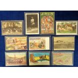 Postcards, Advertising, a farming selection of 10 advertising cards, inc. J Rus flour mills,