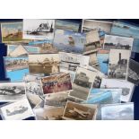 Postcards, Aviation, a mixed age collection of approx. 87 cards and photographs of airports (61),