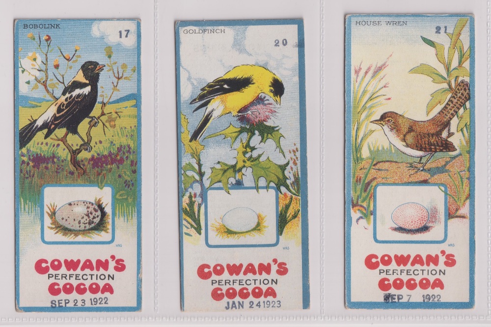 Trade cards, Canada, Cowan's, Canadian Bird Series (10/24, fair/gd), Chicken Cards (14/24, - Image 3 of 24