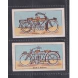 Cigarette cards, Golds, Motor Cycle Series (Blue Back), two cards, nos 9 & 10 (vg) (2)